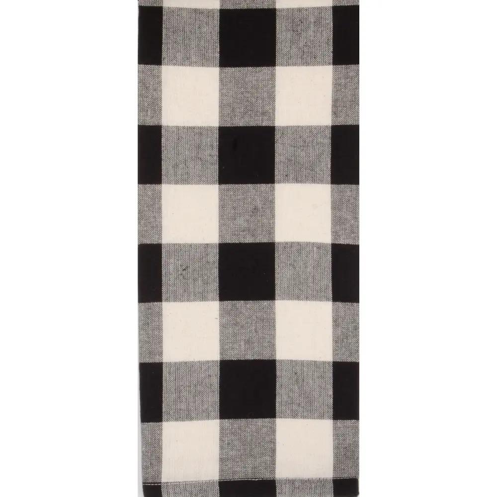 Buffalo Check Black-Buttermilk Towel