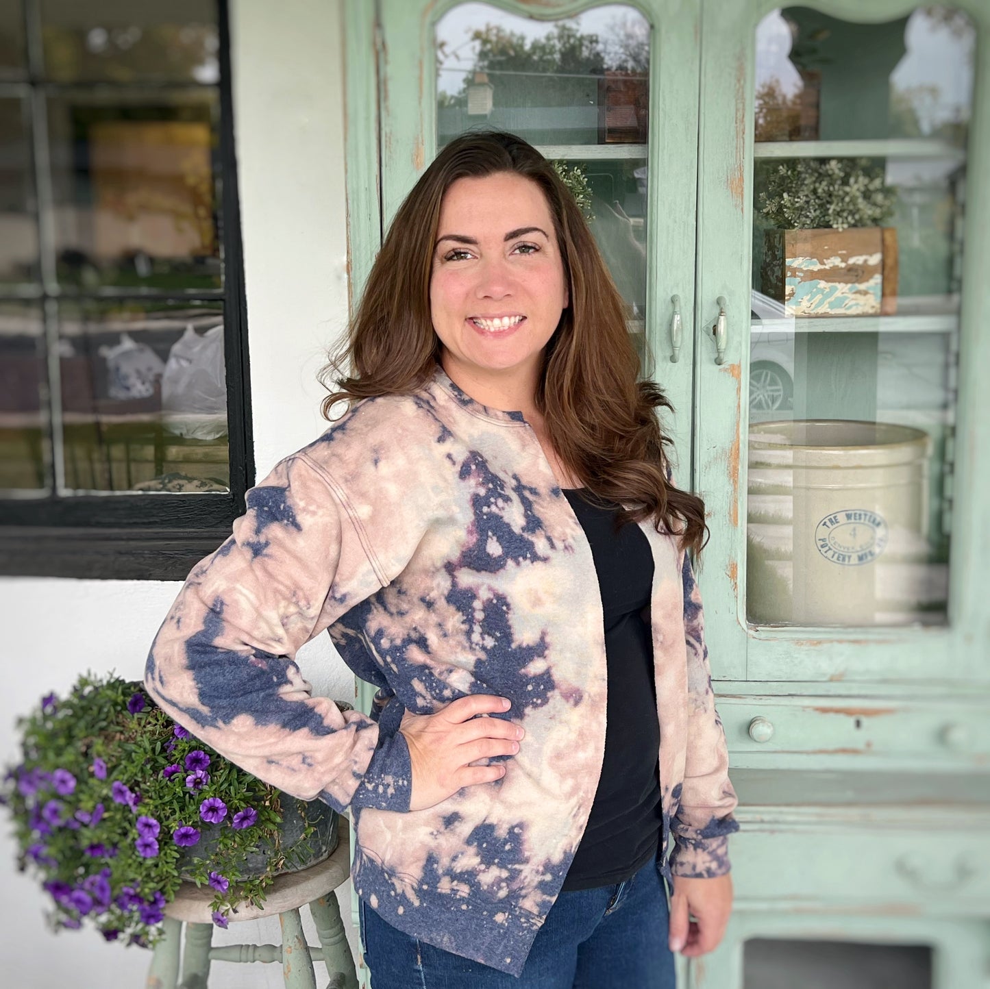 Bleached & Tie Dye Flacket