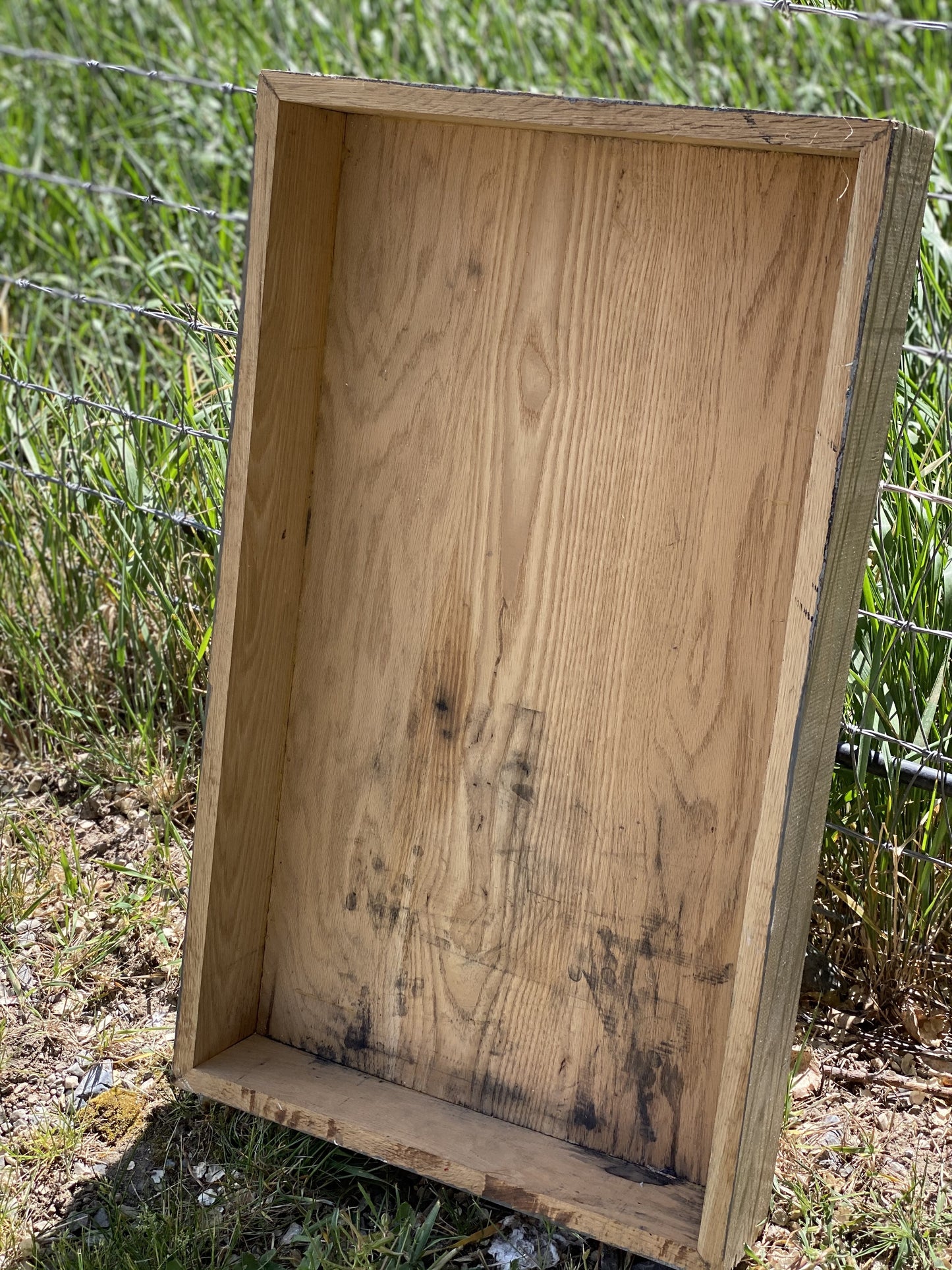 Old and Grey oak box