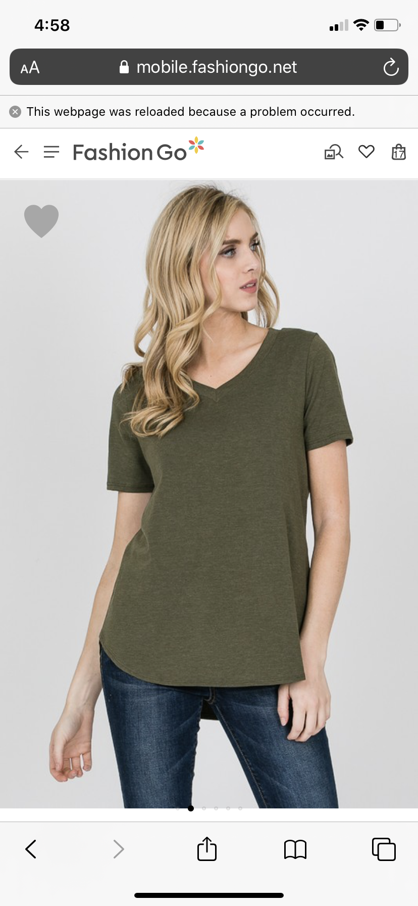 Swing Tee - Basic cut V Neck