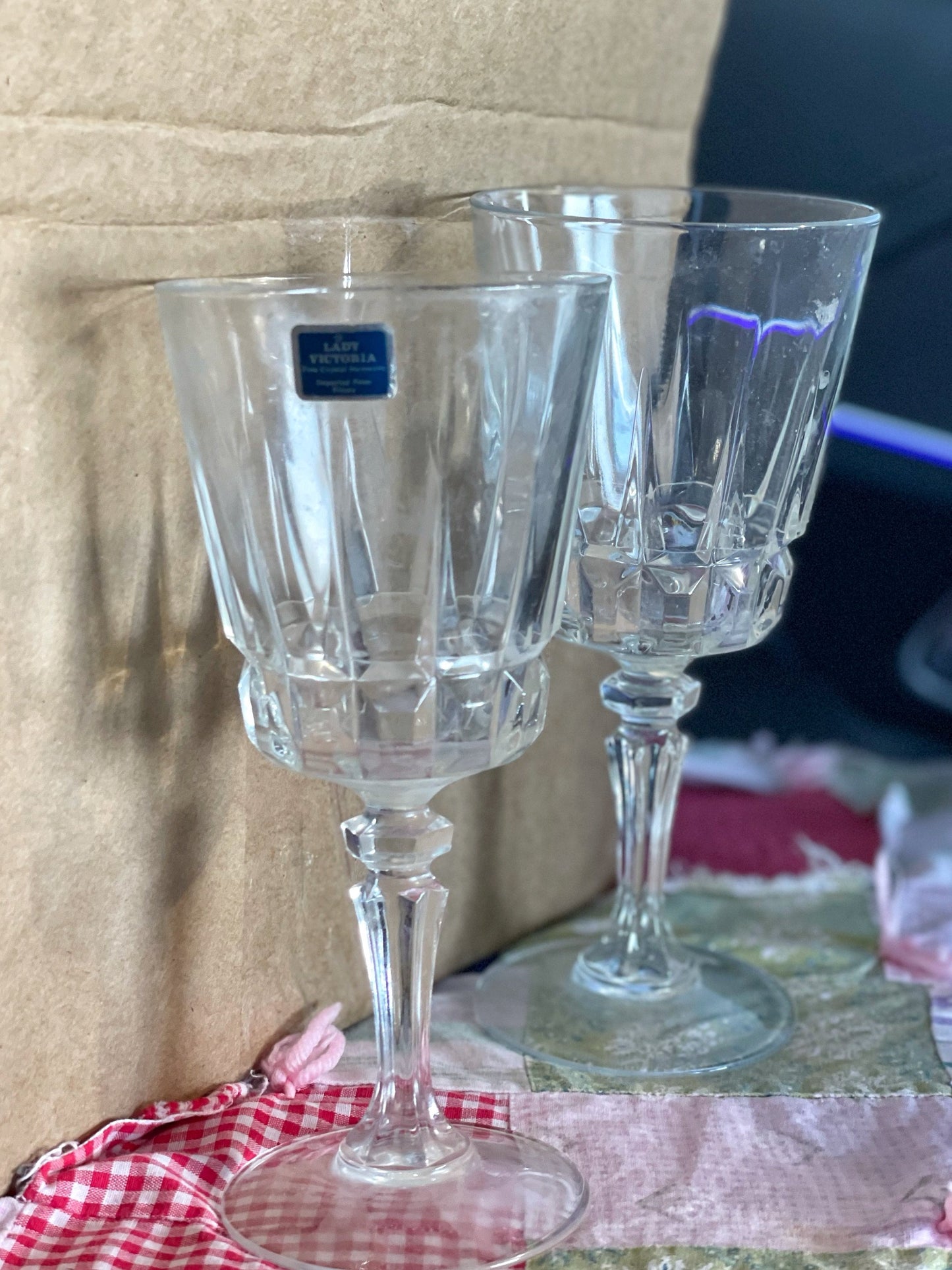 Lady Victoria Crystal Goblet Set