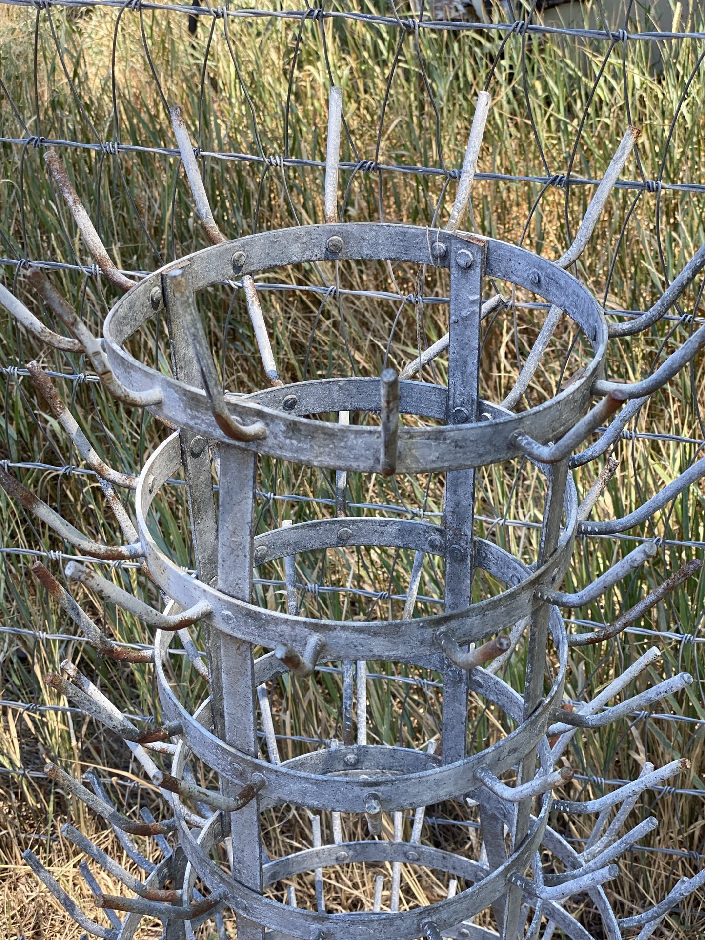 French Antique Bottle Drying Rack