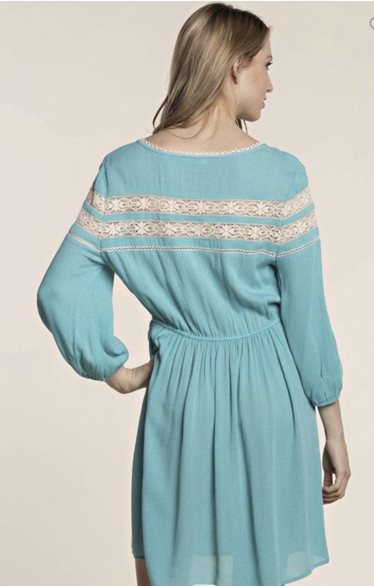 Lace Button Down Dress