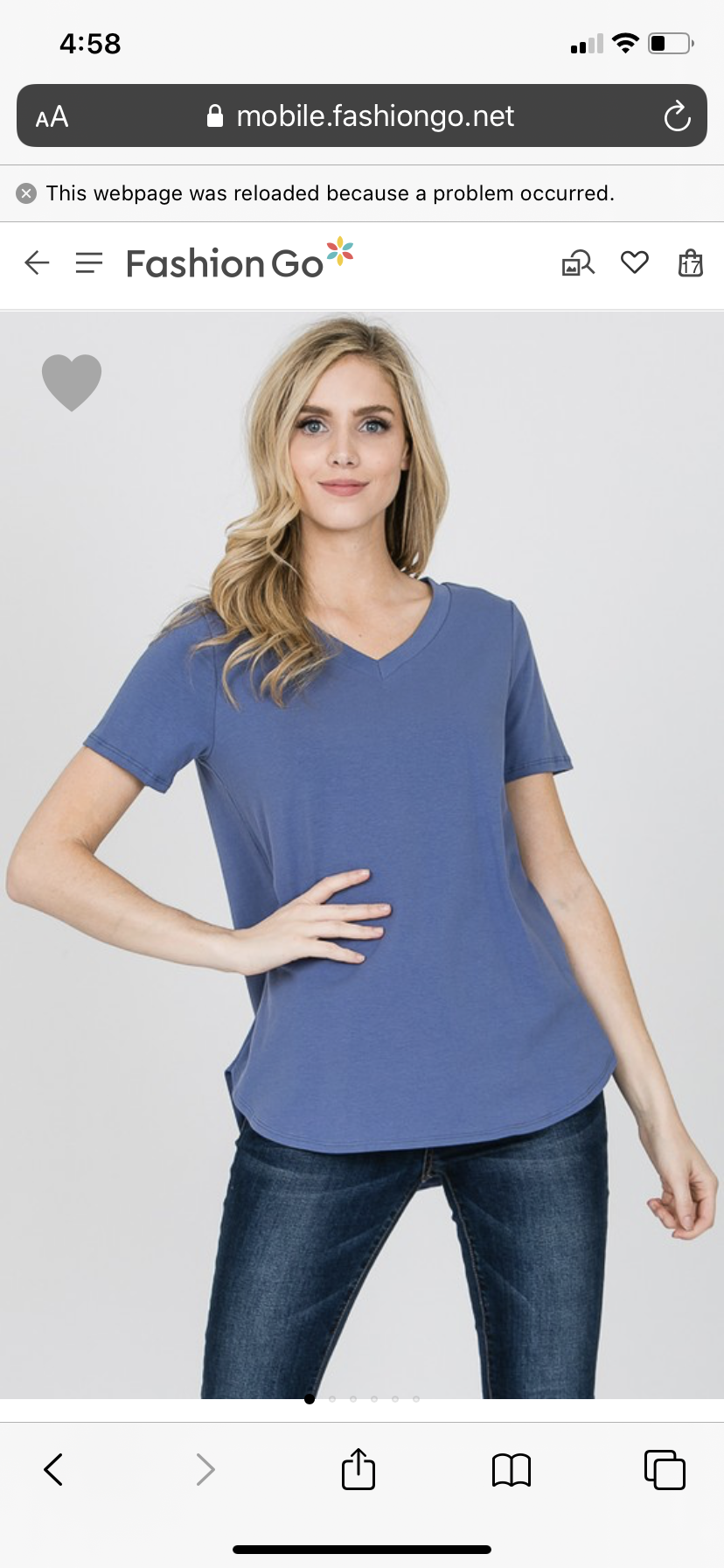 Swing Tee - Basic cut V Neck