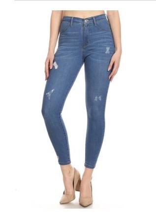 Medium Wash Skinny Jeans*