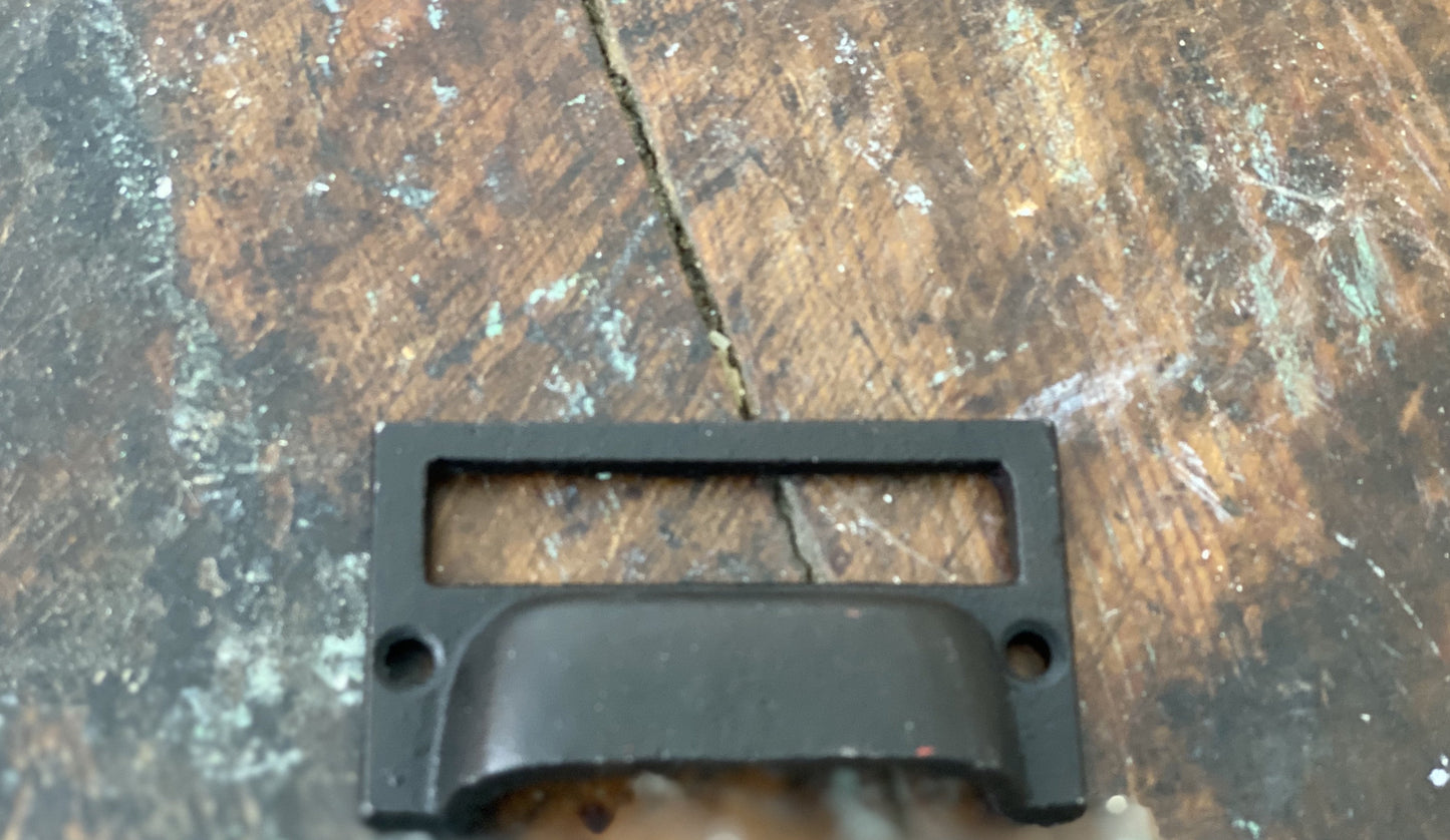 Vintage-Style Drawer Pull with Card Holder