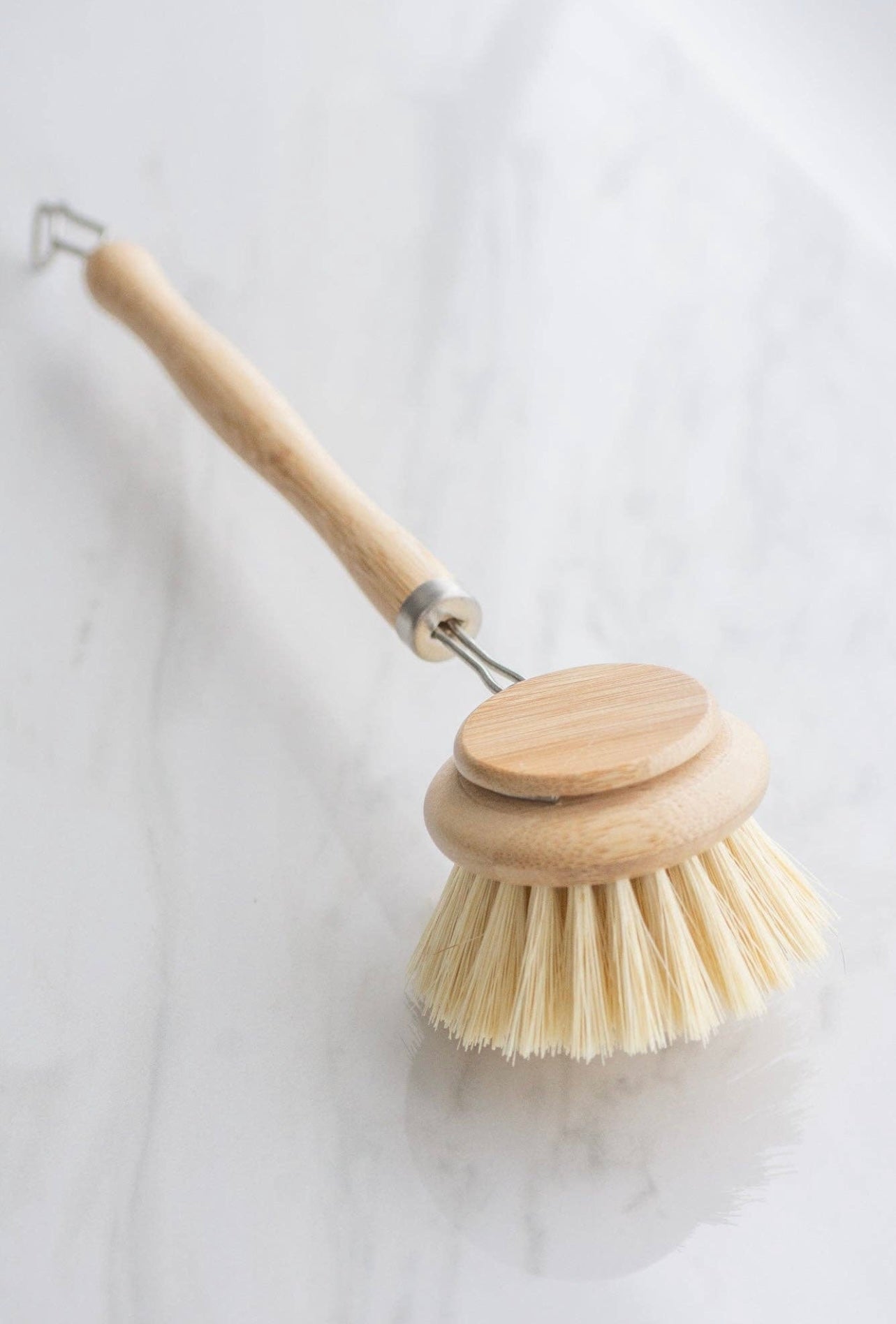 Bamboo Dish Scrub Brushes, Kitchen Wooden Cleaning Scrubbers Set