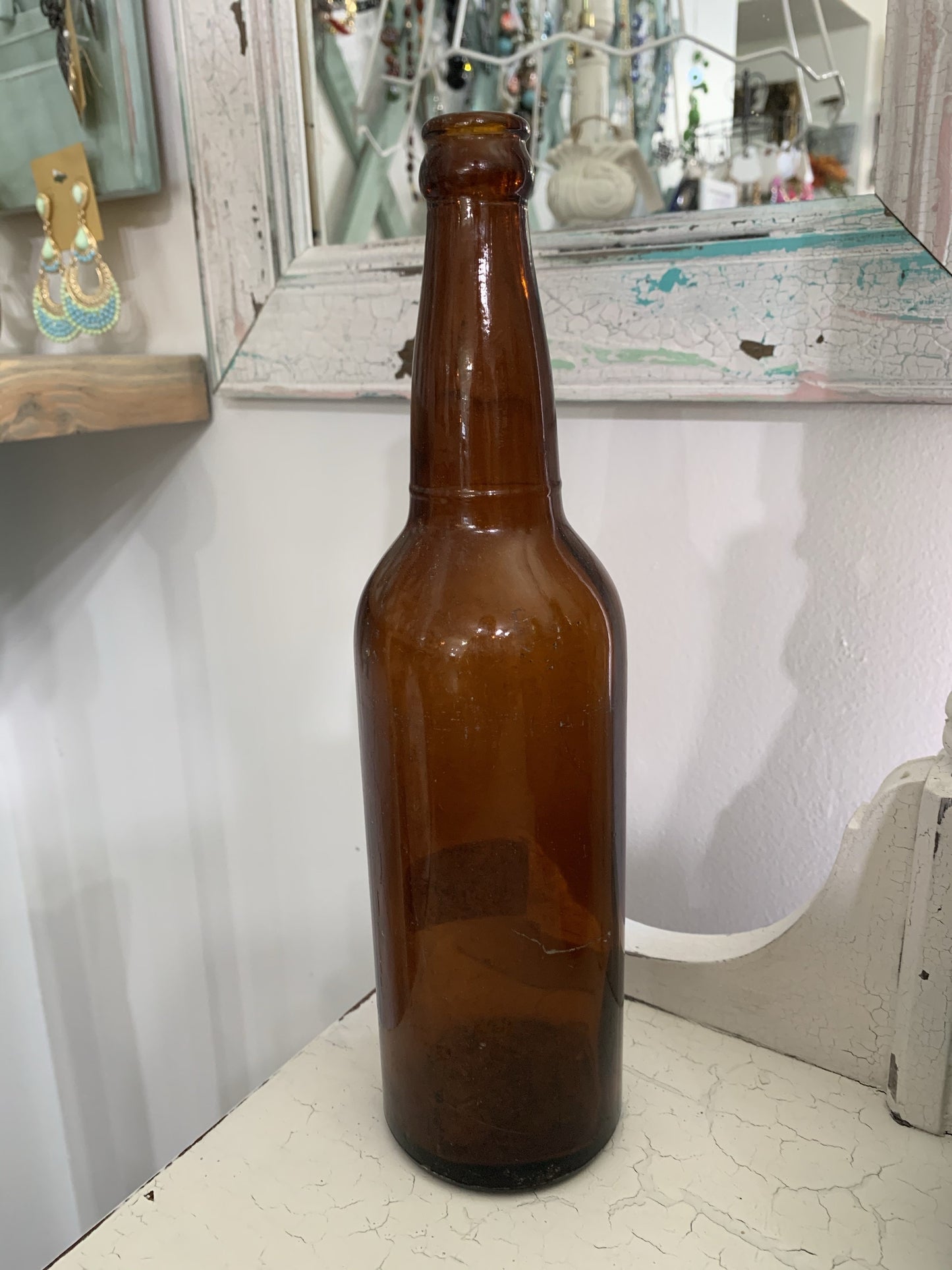 Tall Colored Glass Bottle