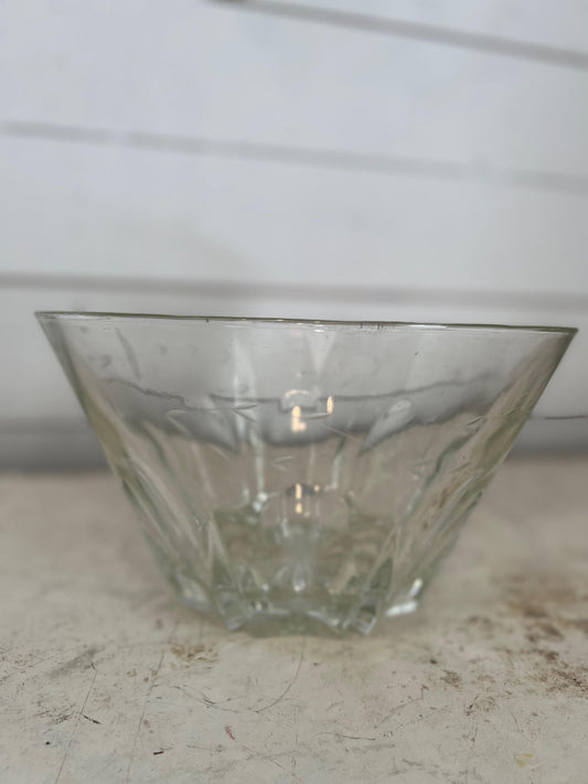 Ornate Etched Glass Bowl