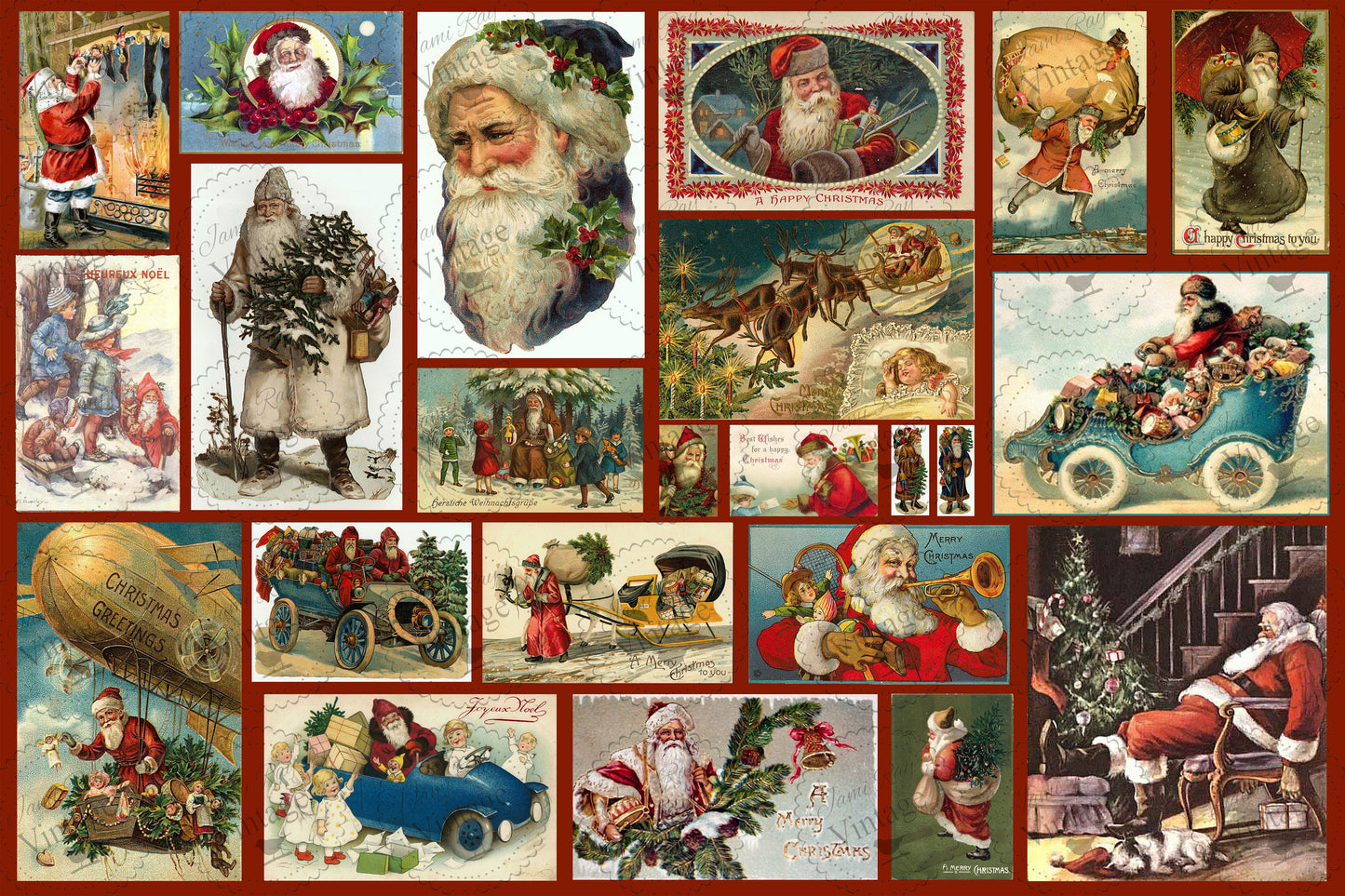 Santa Postcards | JRV Large Paper