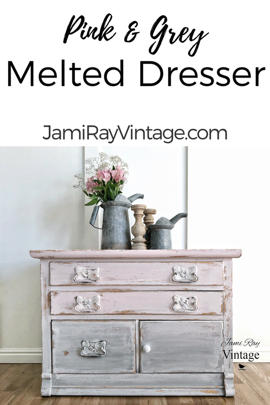 Pink and Grey Melted Dresser | Ashley Harris Home Makers Club | Video