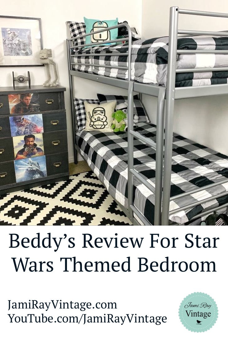 Star Wars Bedroom Makeover Using Beddy's Zipper Bedding Jami Ray Vintage