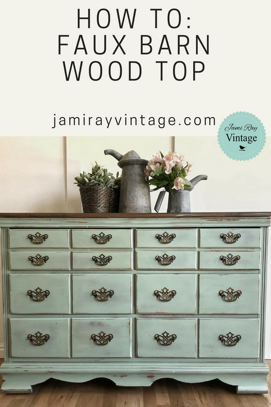 How To | Faux Barn Wood Top, Milk Paint, And Dark Oil Wax | YouTube Video