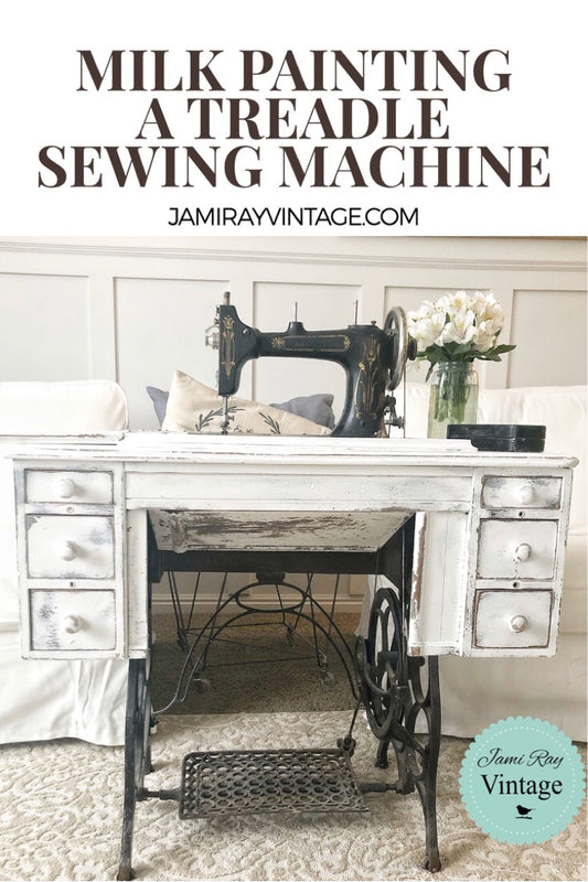 Milk Paint A Treadle Sewing Machine | YouTube Video