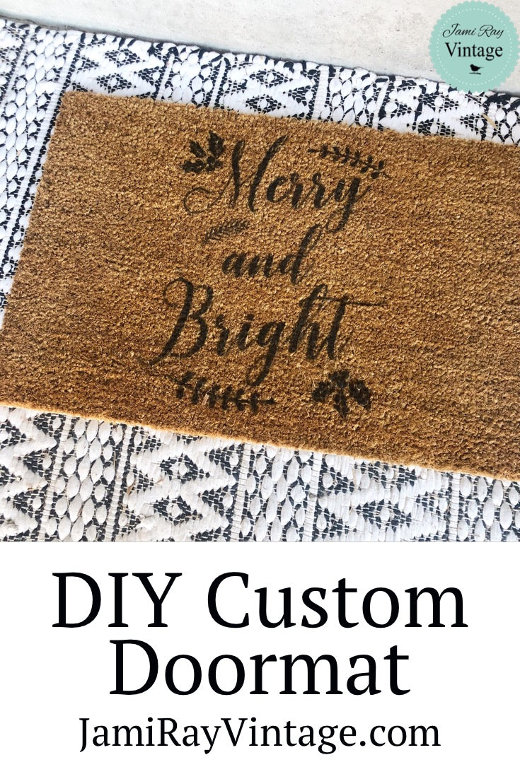 Custom Door Mat | Christmas Stencil