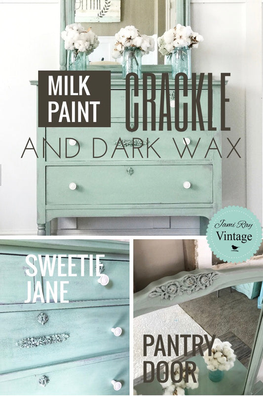 Milkpaint Crackle with Dark Wax | JRV Applique | YouTube Video