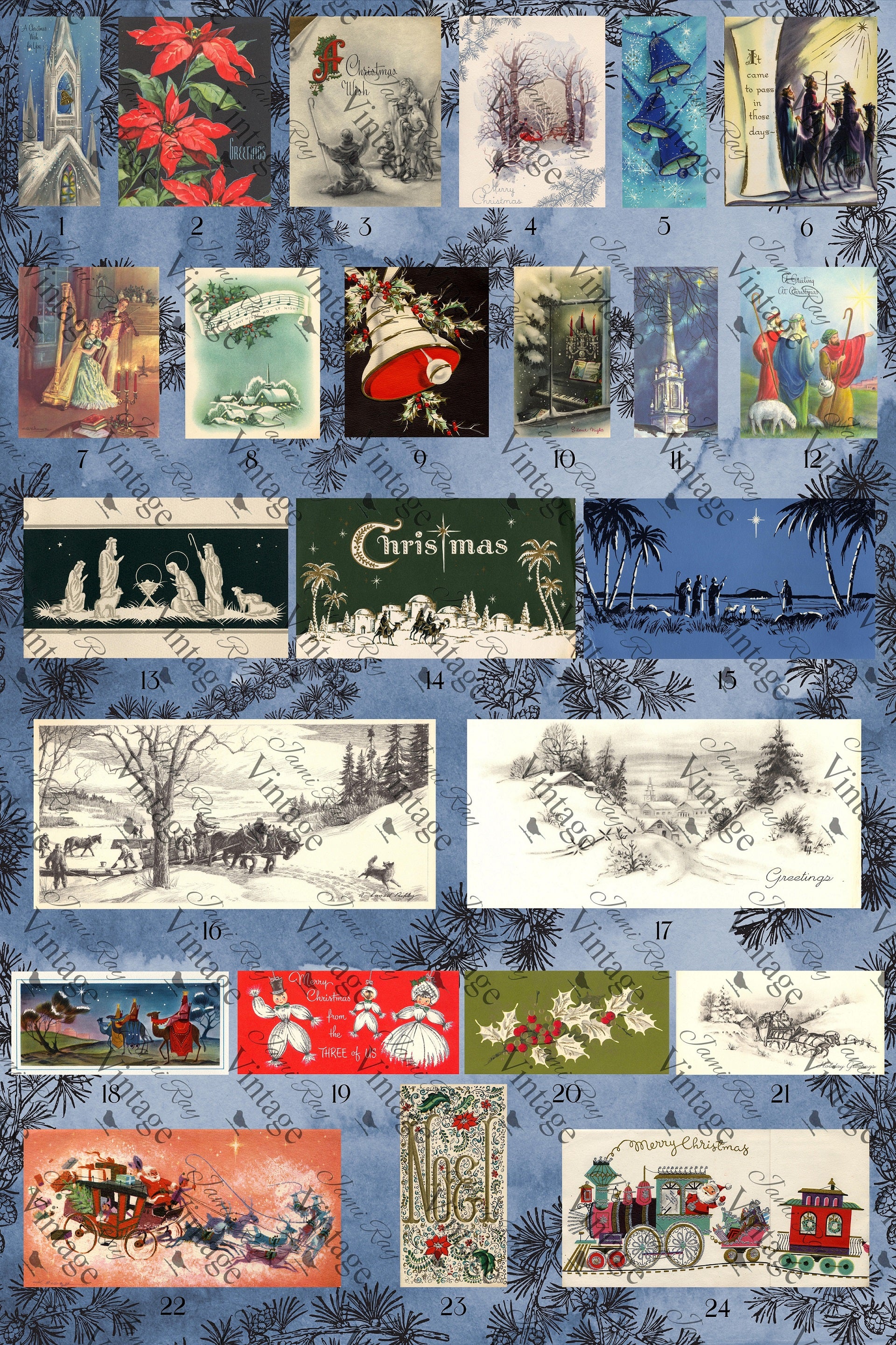 Scripture PDF for JRV Advent Calendar Decoupage Paper