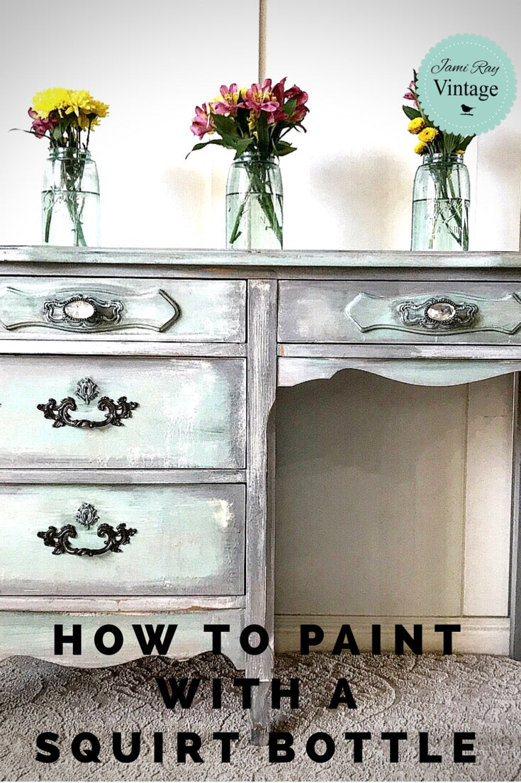 How To Paint Furniture with a Squirt Bottle | YouTube Video