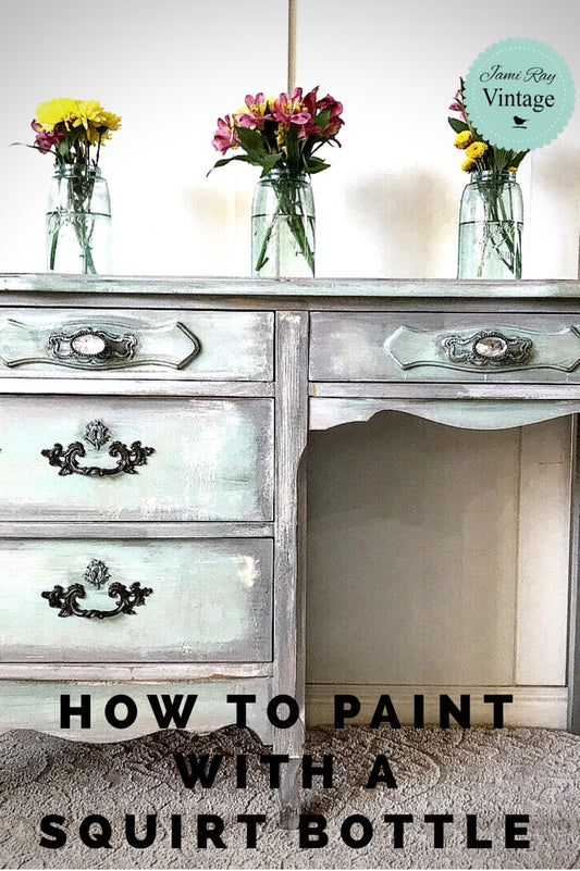 How To Paint Furniture with a Squirt Bottle | YouTube Video