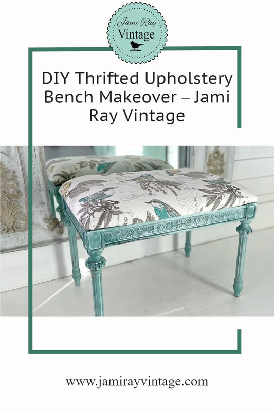 DIY Thrifted Upholstery Bench Makeover