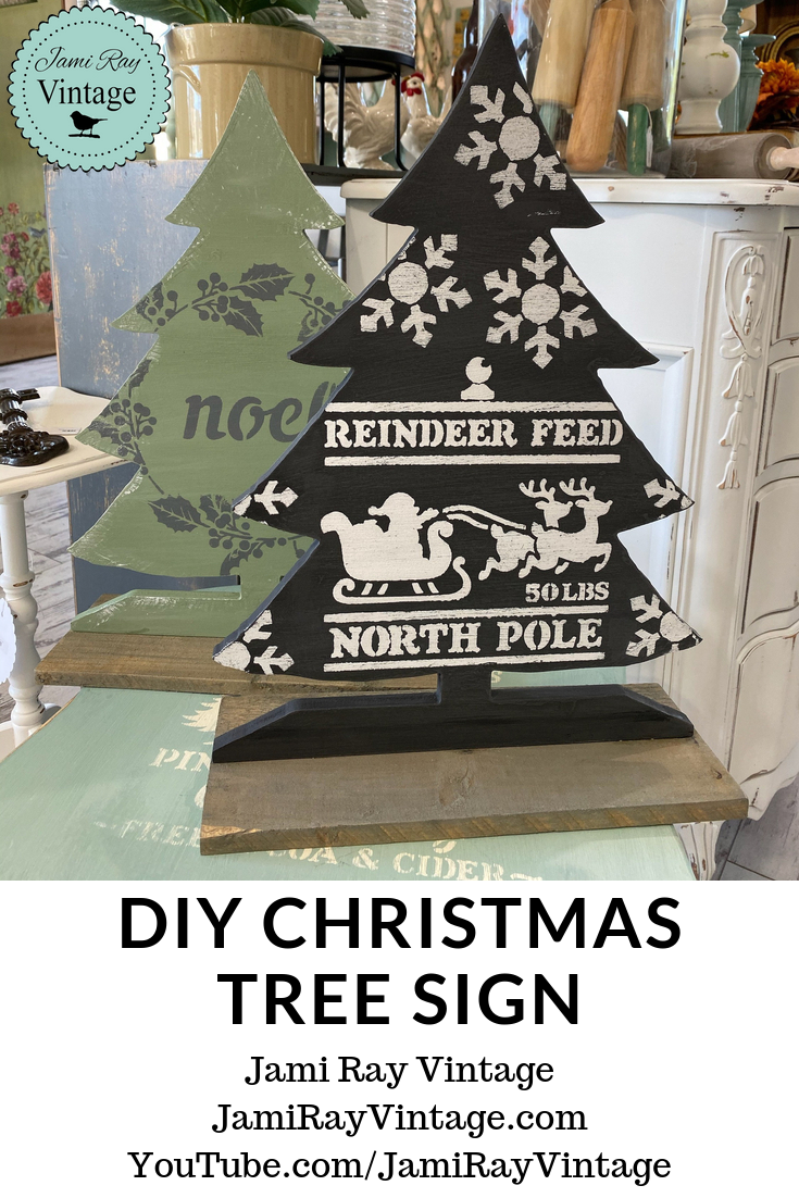 Christmas Tree Holiday Sign | JRV Stencils Jami Ray Vintage