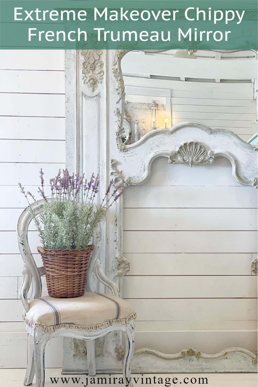 Extreme Makeover Chippy French Trumeau Mirror Jami Ray Vintage