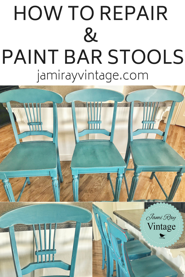 How To Repair And Paint Barstools | YouTube Video