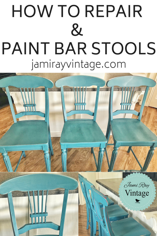 How To Repair And Paint Barstools | YouTube Video