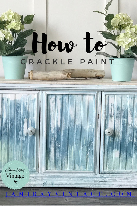 How to Crackle Paint | Boho Farmhouse Beach Cabinet | YouTube Video