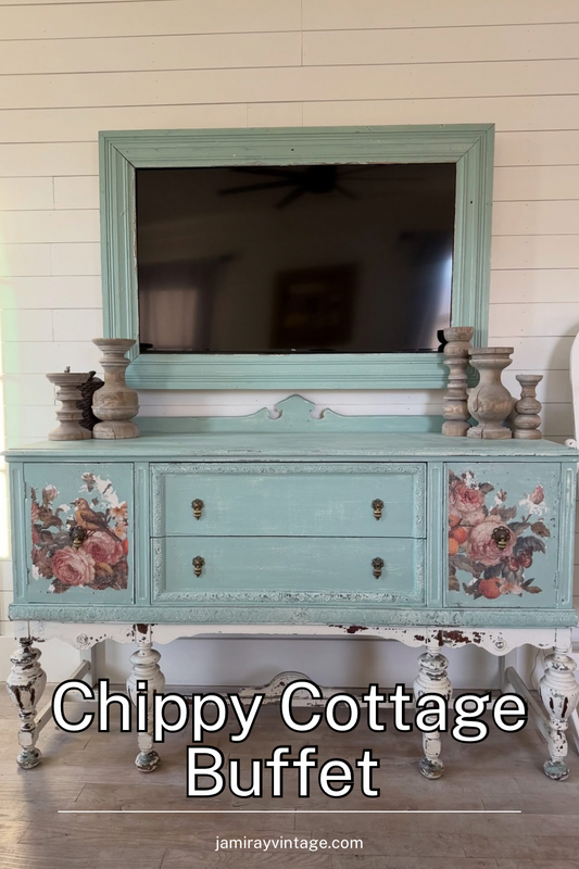 🌸 Vintage Floral Buffet Makeover (DIY Tutorial)