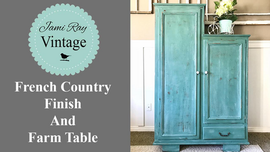 French Country Finish and Farm Table | YouTube Video