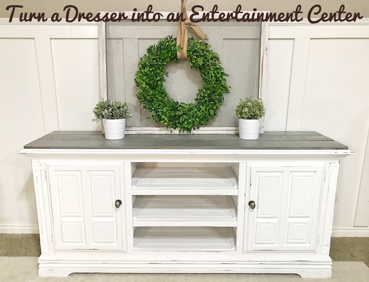 Turn a Dresser into an Entertainment Center | YouTube Video