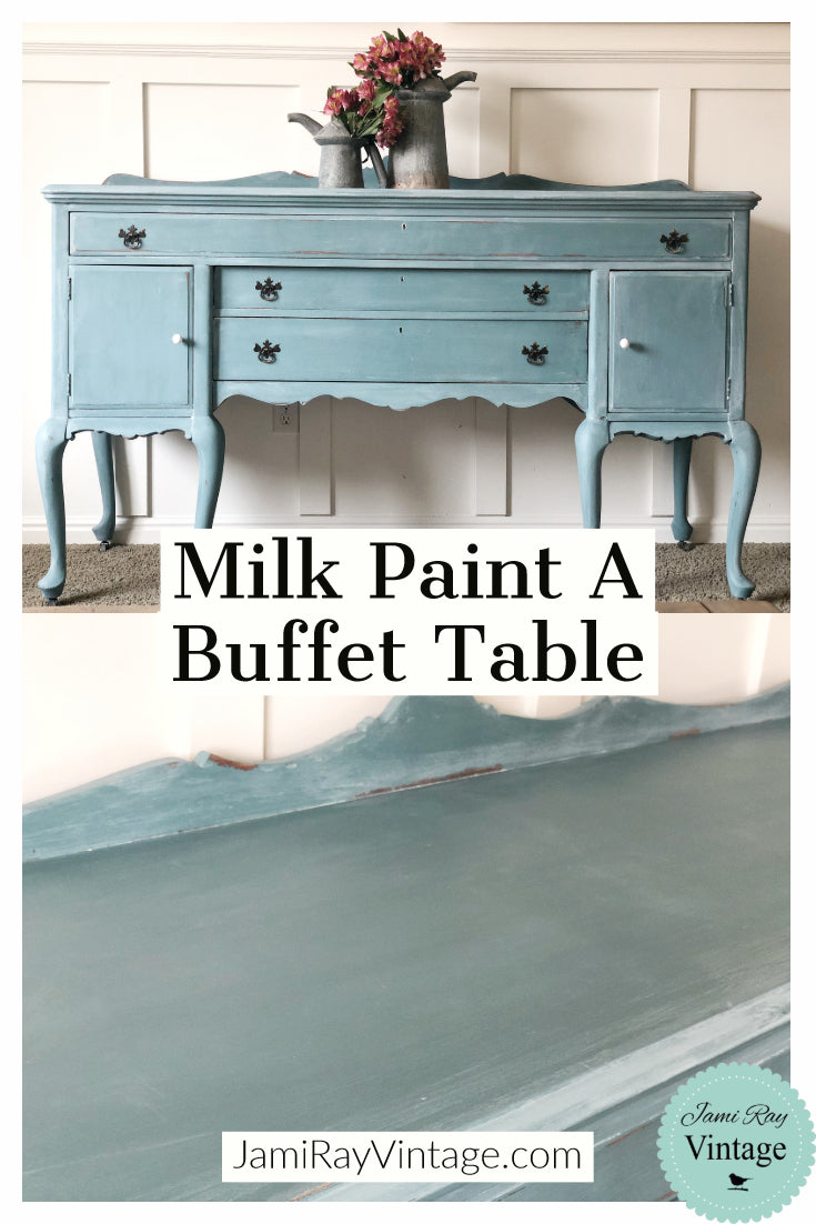 How To Milk Paint A Buffet Table | YouTube Video