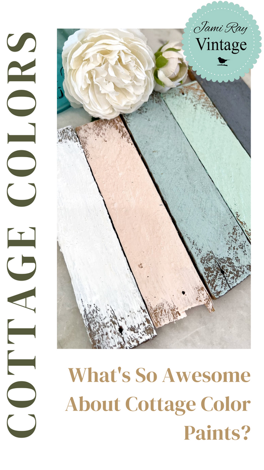 Cottage Color Paints by DIY Paint Co curated by Jami Ray Vintage, built in sealer top coat, great for home decor, furniture, indoors and outdoors