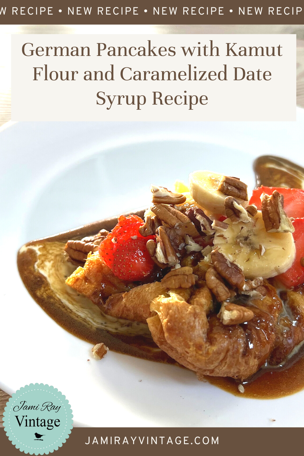 Plated german pancakes