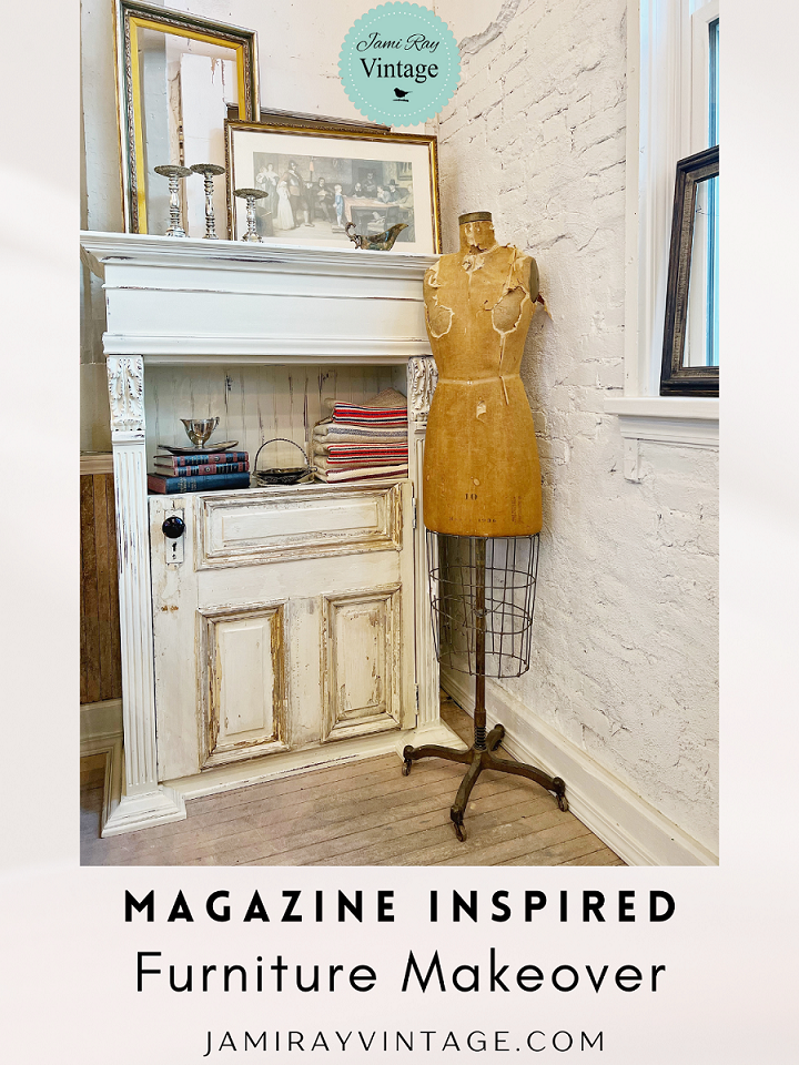 furniture piece with home decor and a mannequin