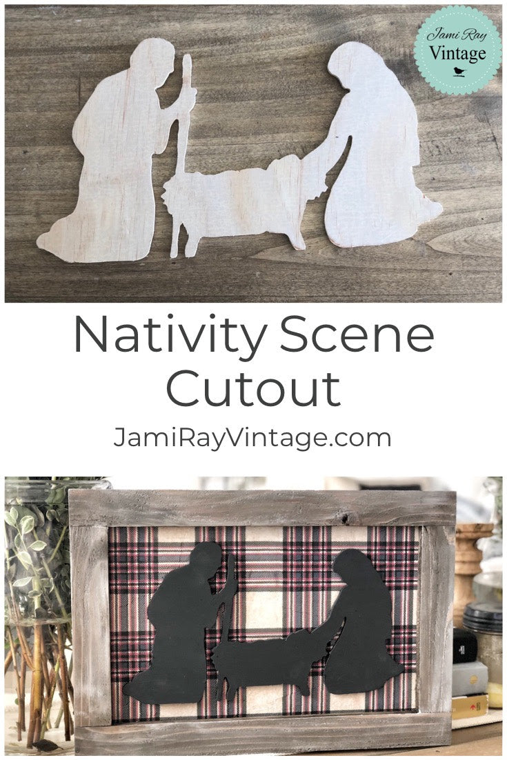 Nativity Wood Cutout