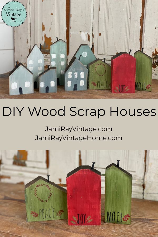 DIY Wood Scrap Houses Jami Ray Vintage