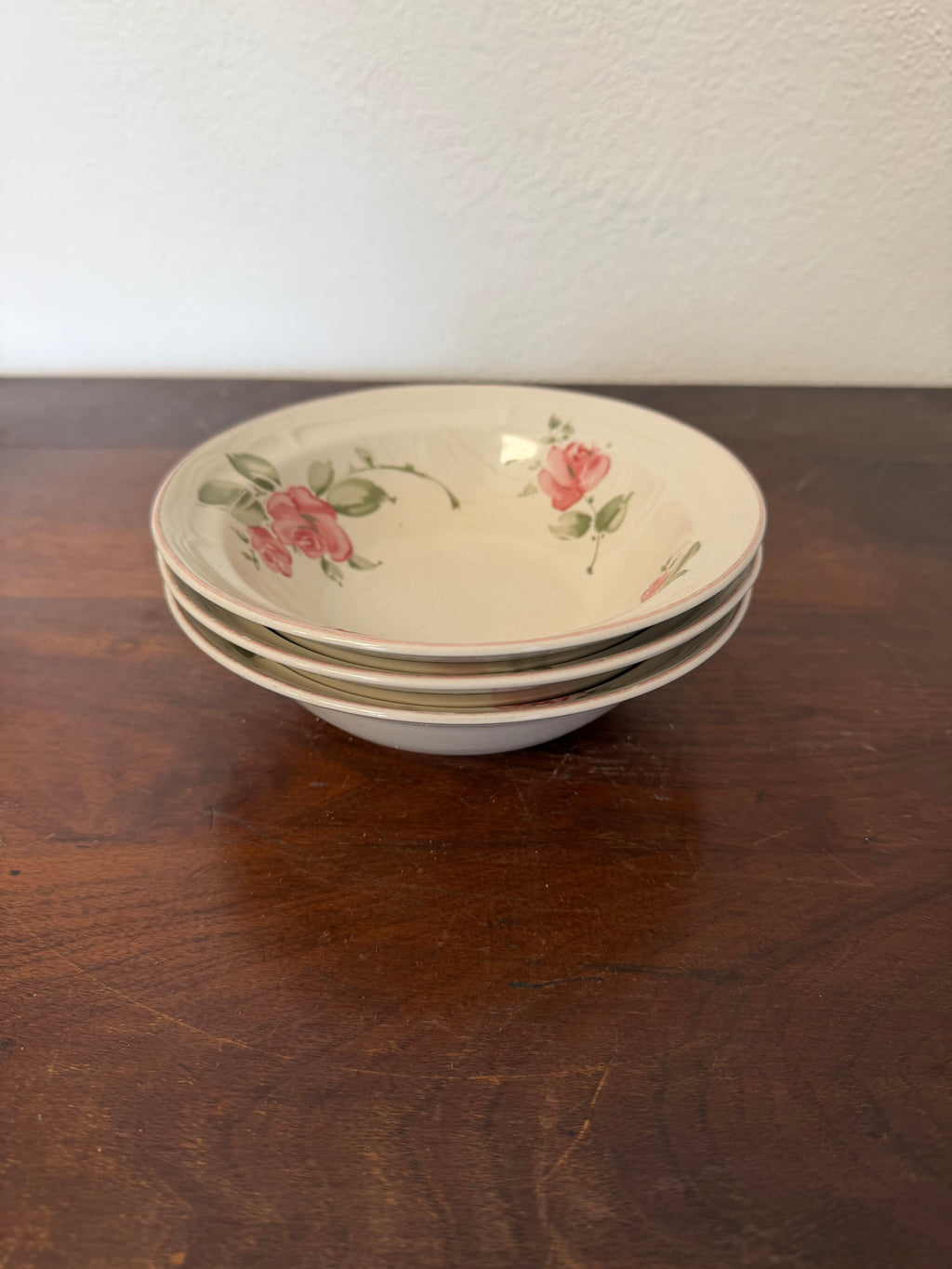 Vintage Gibson Rose Pattern Bowls Sold Individually