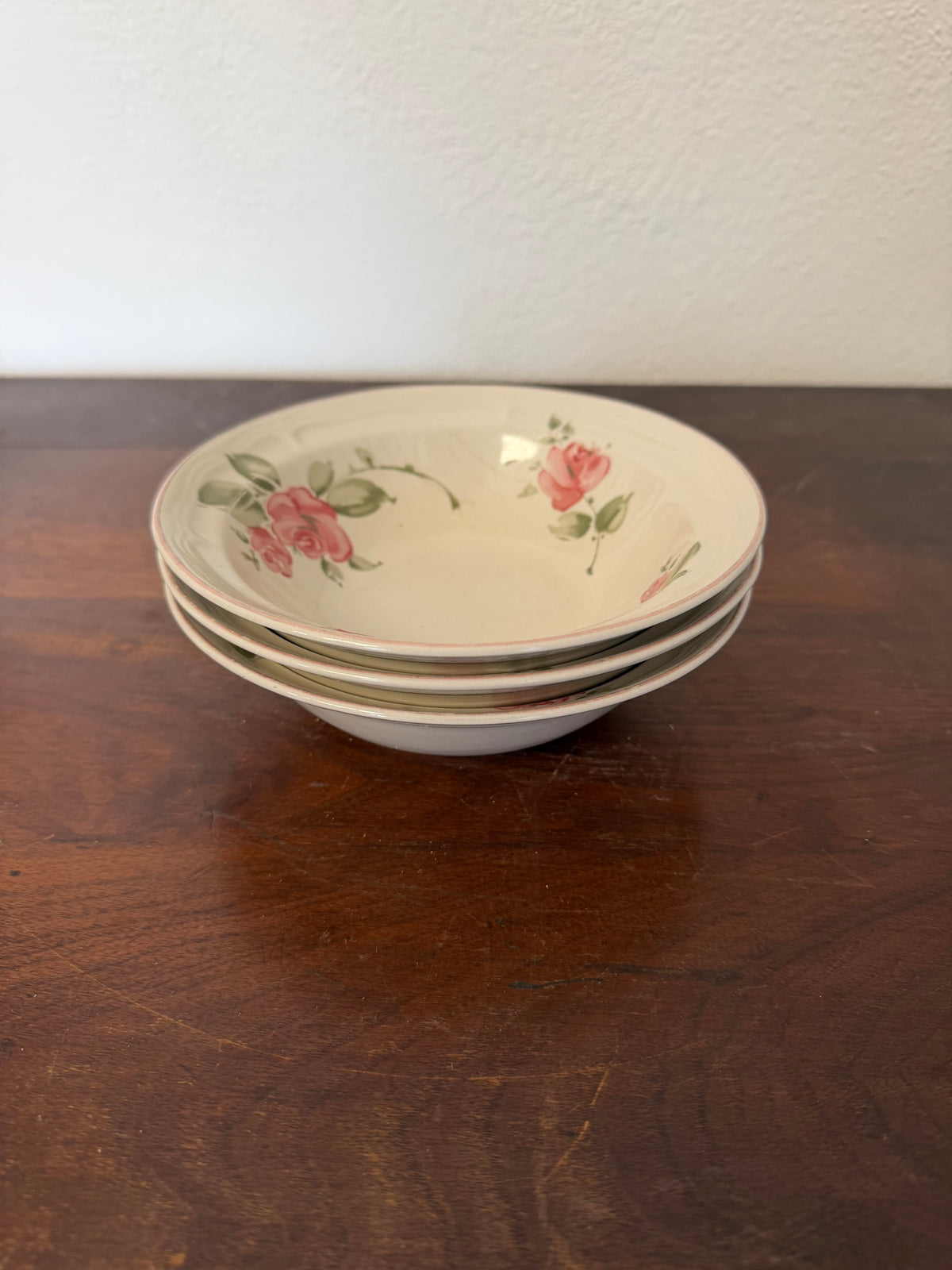 Vintage Gibson Rose Pattern Bowls Sold Individually