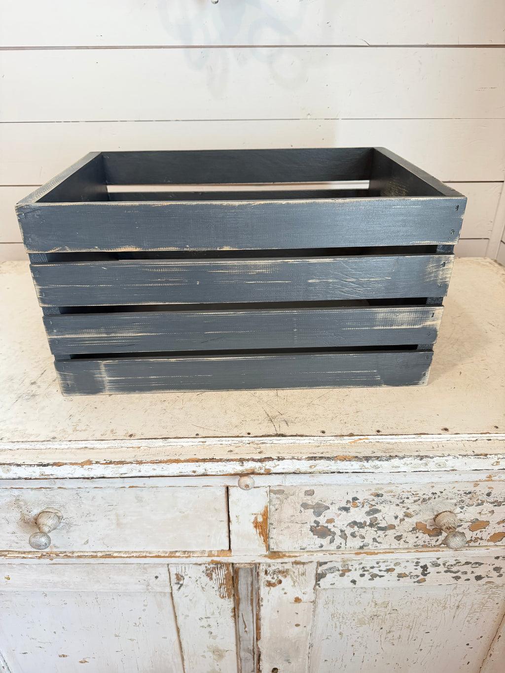 Painted and Stenciled Crate - Sold Individually, Chosen at random