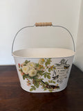French countryWhite Metal Bucket