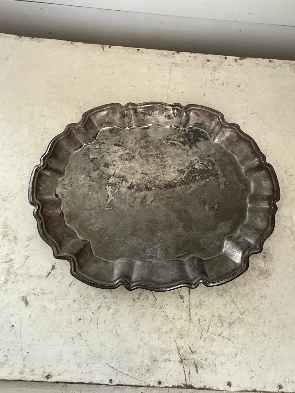 Vintage silver plate platter