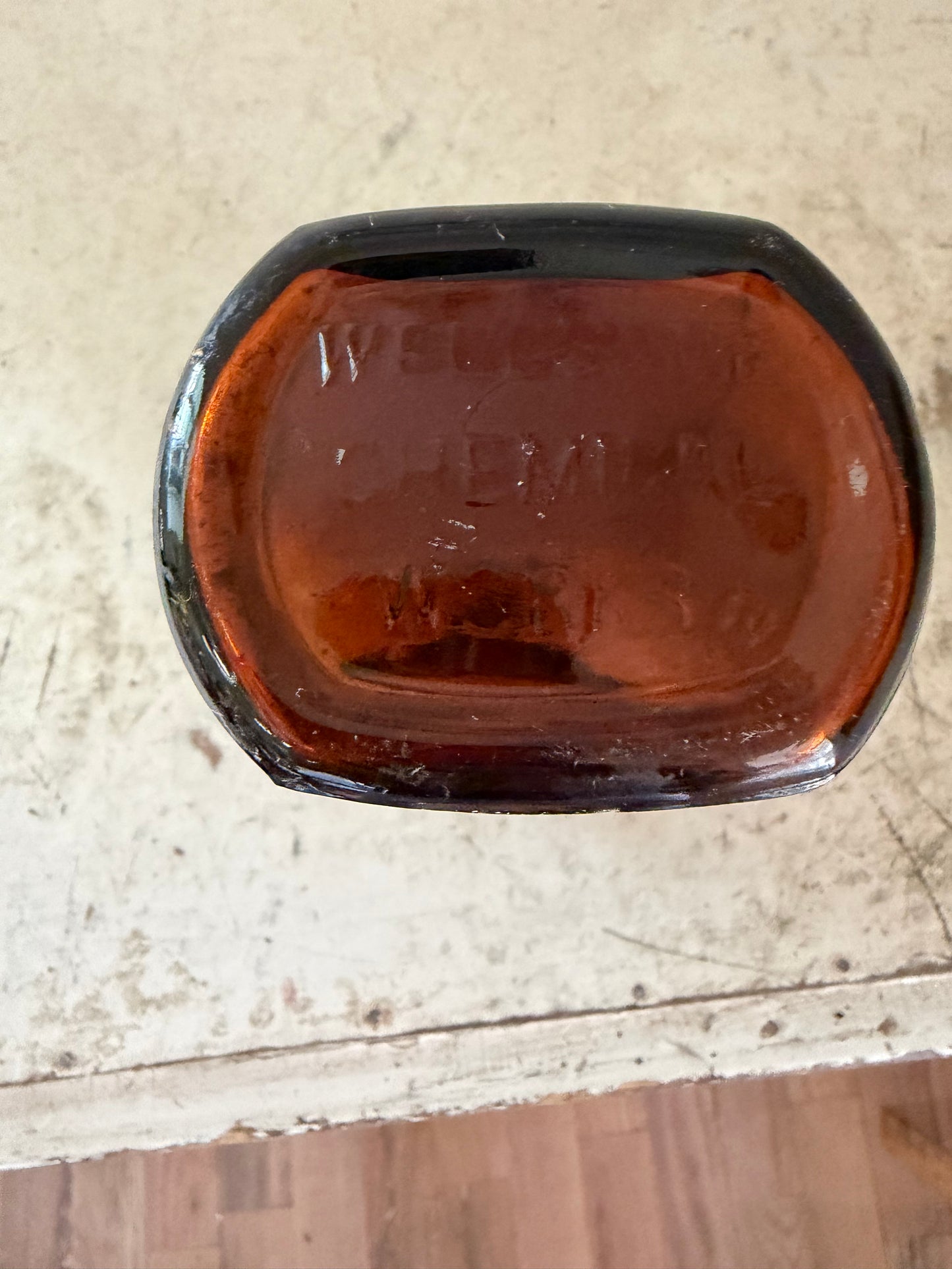 Kepler Malt Extract “Welcome Chemical Works” antique Amber Bottle