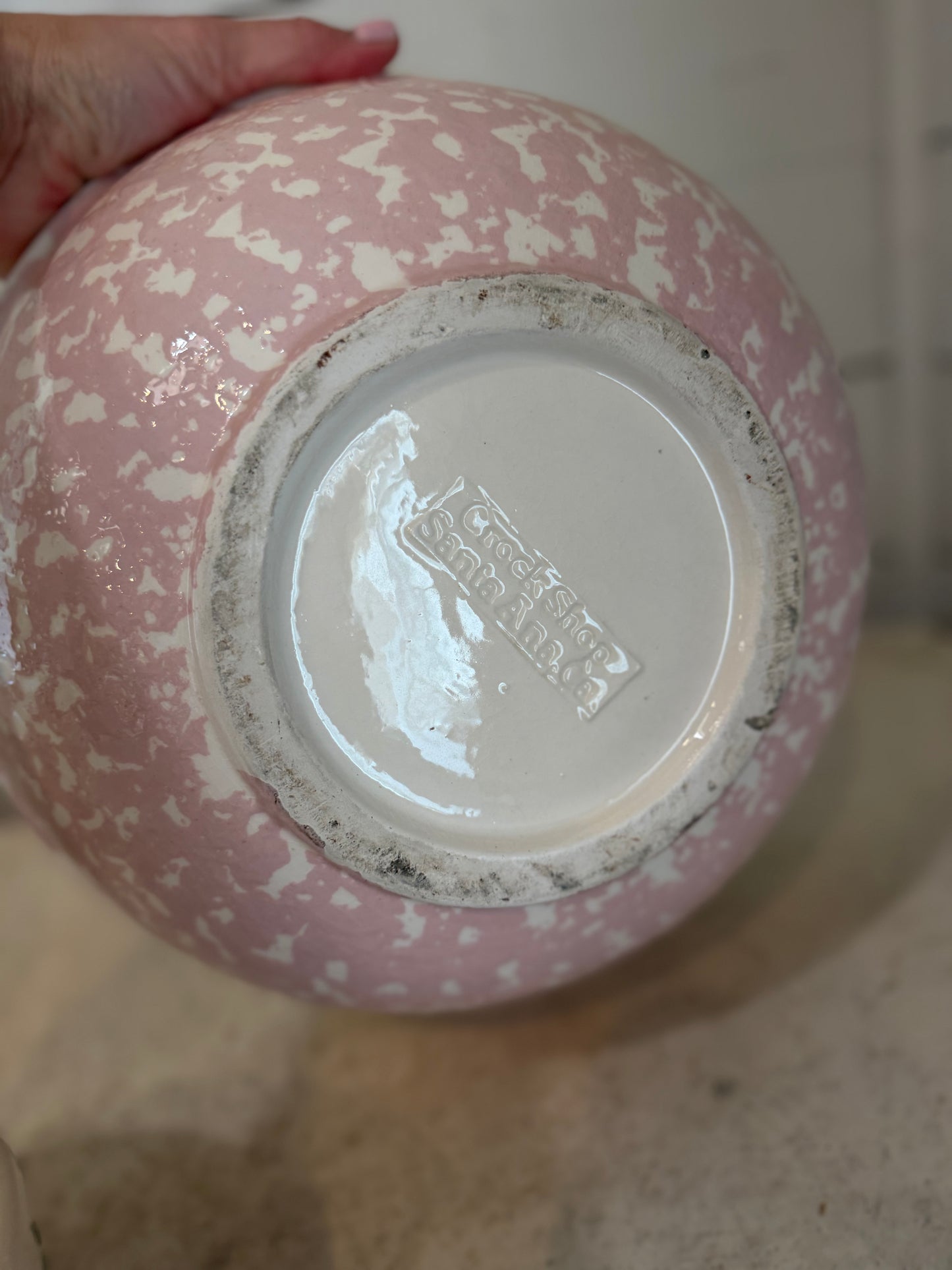 Vintage Pink Crock Shop Santa Ana CA cottage style Mixing Bowls Set of 3
