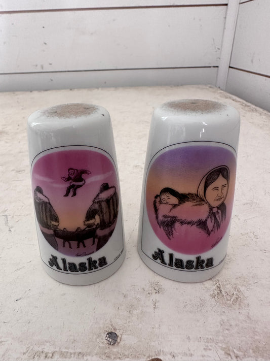 Vintage Alaska Salt and Pepper Shaker