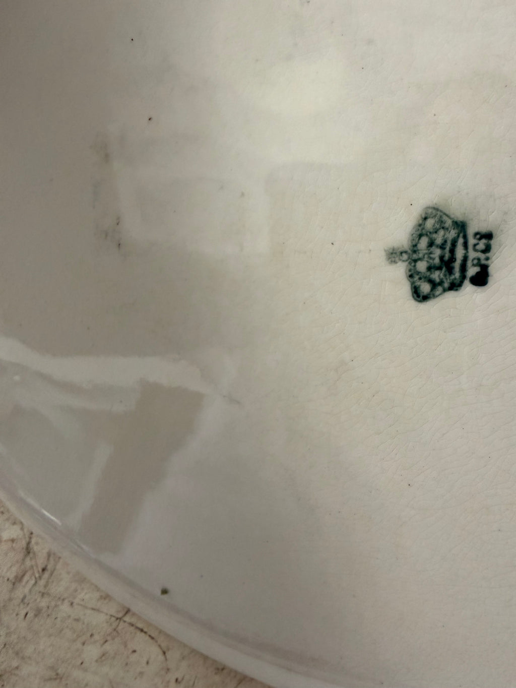 Antique ironstone platter