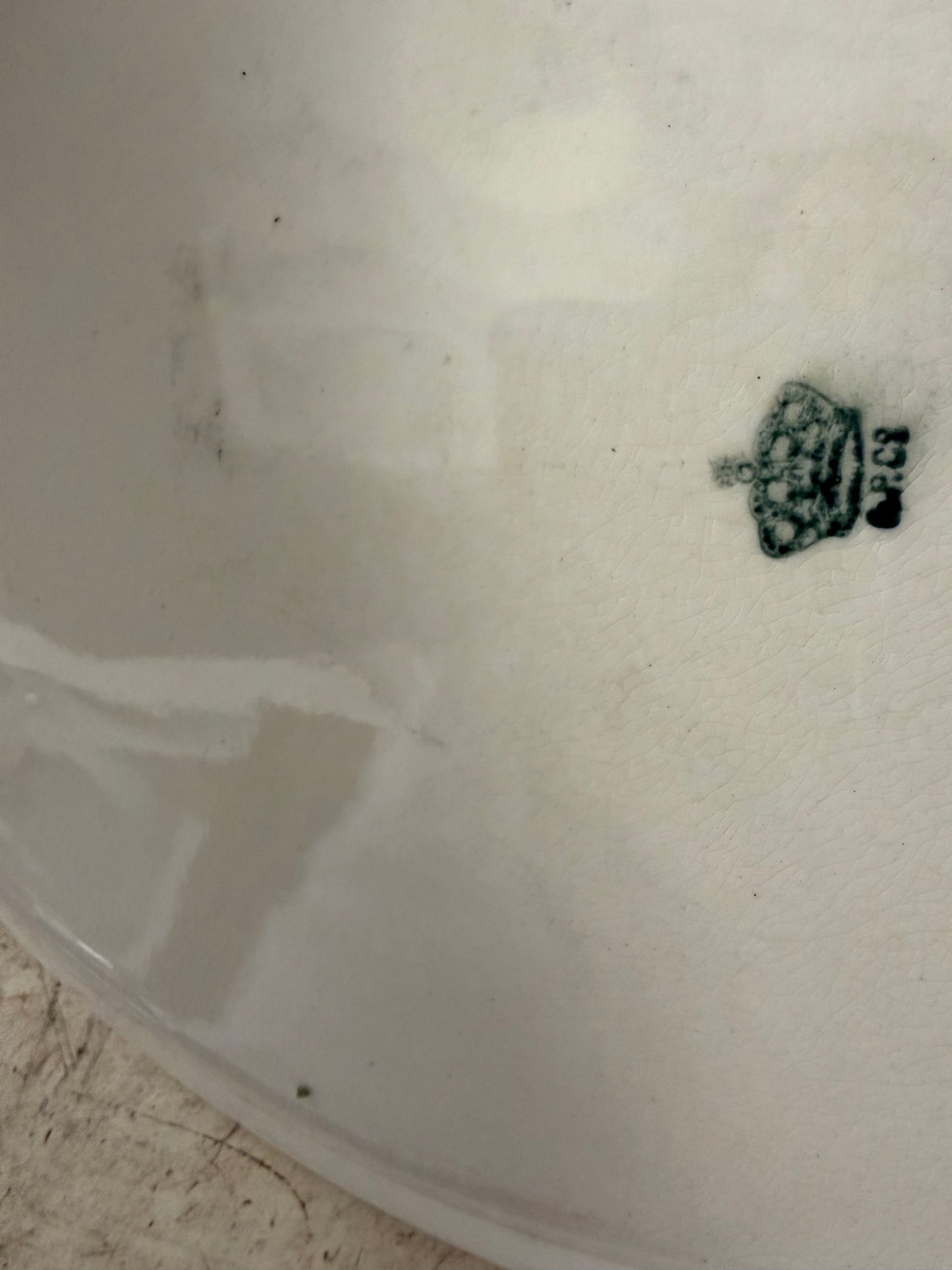 Antique ironstone platter