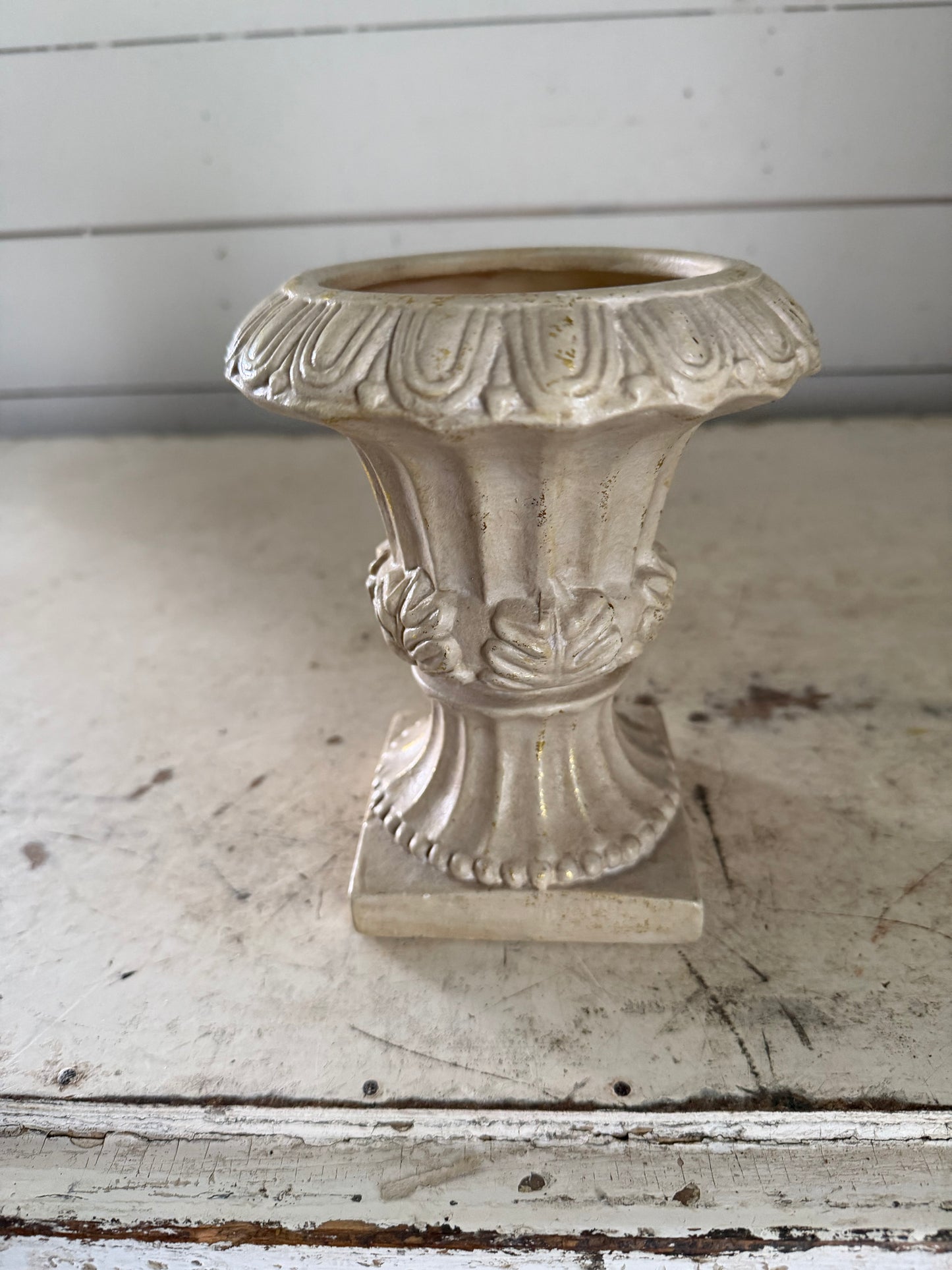 7” Pedestal Urn Planter - Will Get Makeover