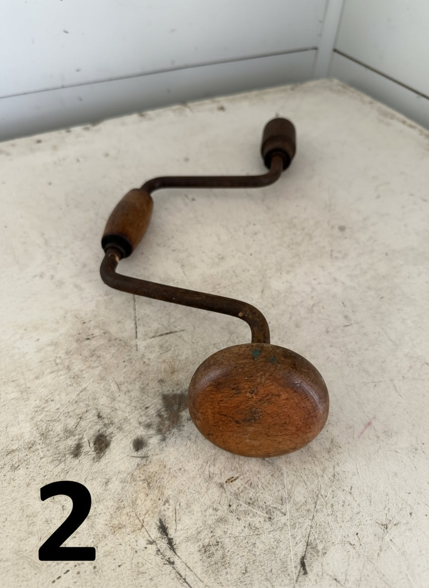 Antique English brace and bit - sold individually